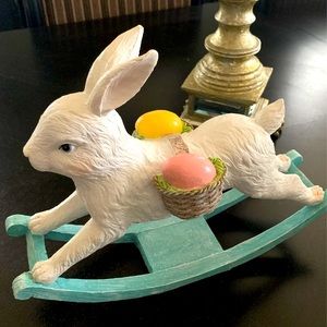 Resin Rocking Easter Bunny